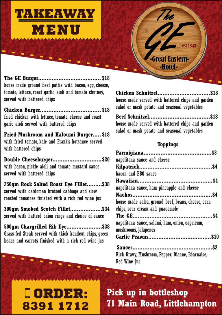 takeaway menu page 2